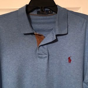 Man’s long sleeve polo shirt